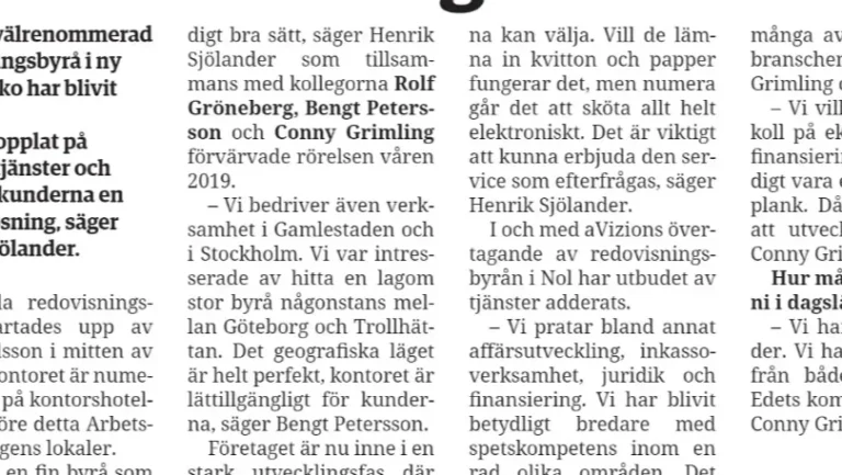 Alekuriren uppmärksammar aVizion